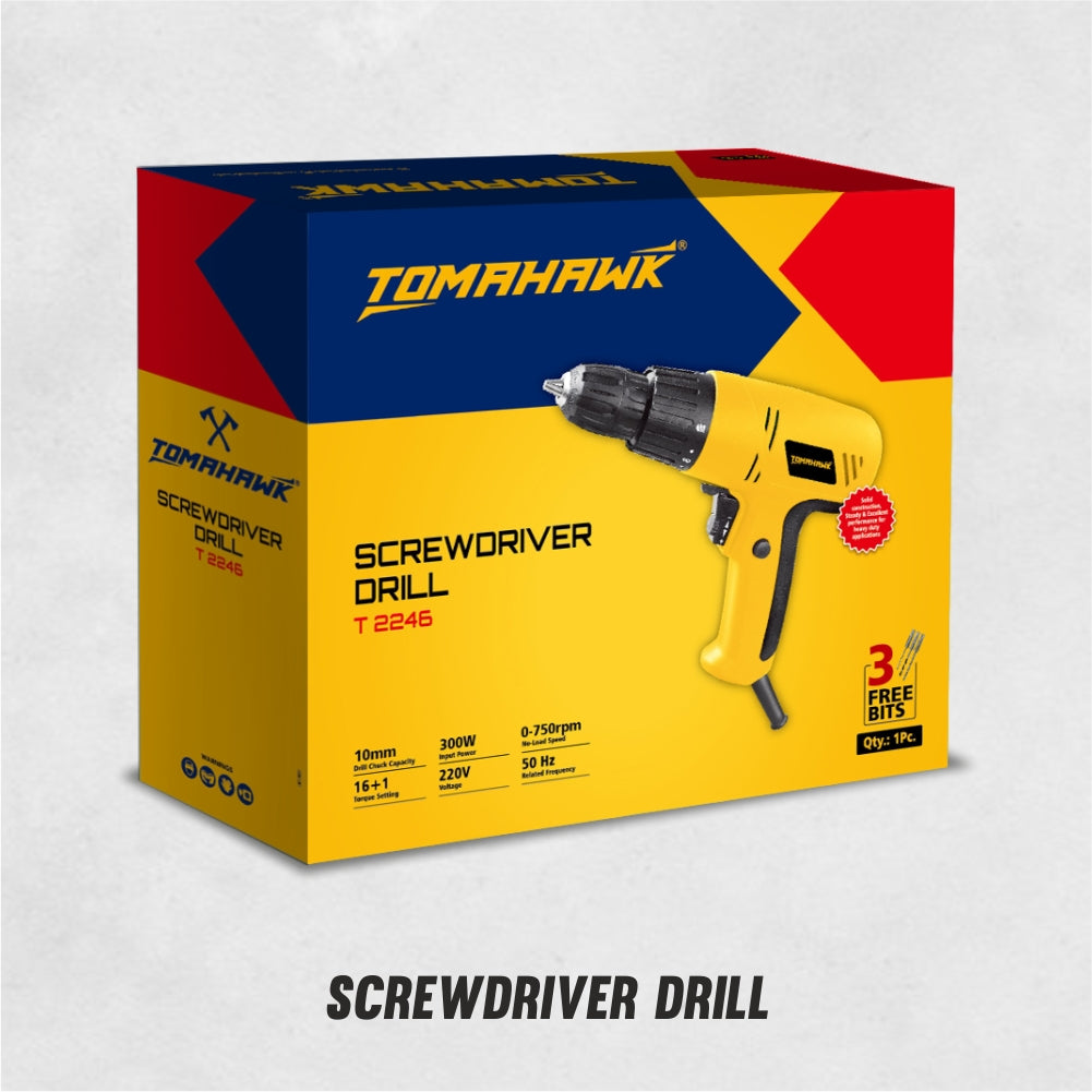 10mm Reversible Screwdriver Drill Variable Speed Torque