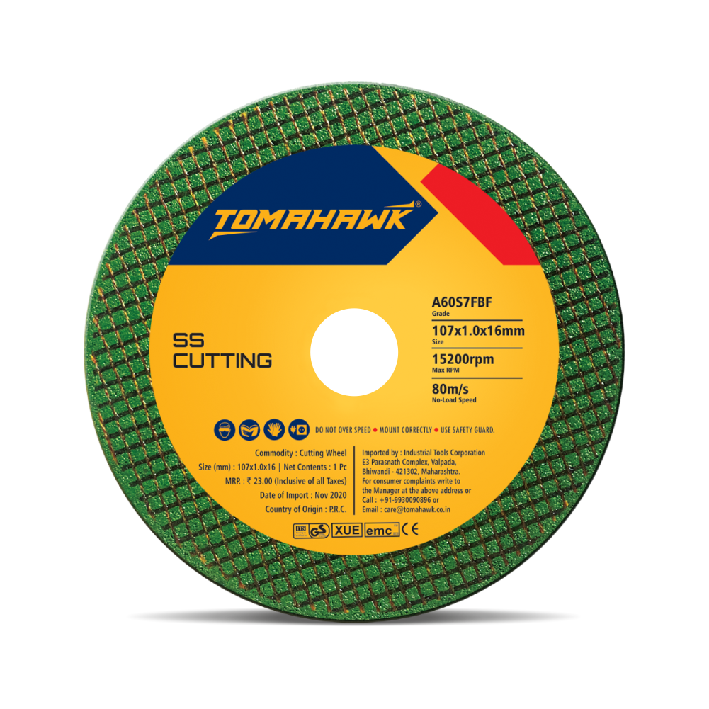 TOMAHAWK 4" Cutting Wheel for Metal & Stainless Steel